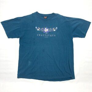 VTG Signal Sport Mega Cotton Embroidered T-Shirt Single-Stitch Adult XL